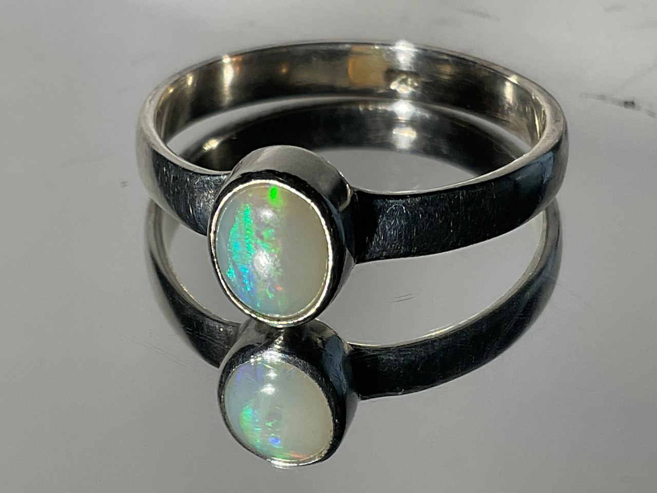 Natural Australian Coober Pedy Opal Ring 13.60 Carat